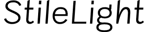 StileLight & font - StileLight.otf