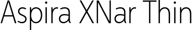 Aspira XNar Thin font - Aspira XNarrow Thin.otf