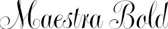 Maestra Bold font - Maestra-Bold.otf