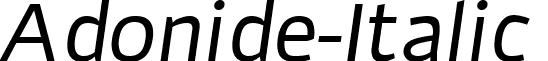Adonide-Italic & font - Adonide-Italic.ttf