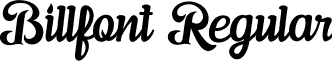 Billfont Regular font - BILLFONT.ttf