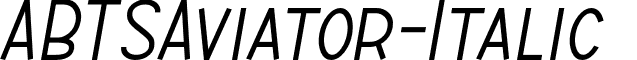 ABTSAviator-Italic & font - ABTSAviator-Italic.otf