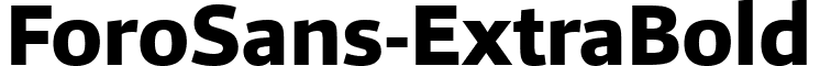 ForoSans-ExtraBold & font - ForoSans-ExtraBold.ttf