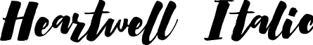 Heartwell Italic font - Heartwell Italic.otf