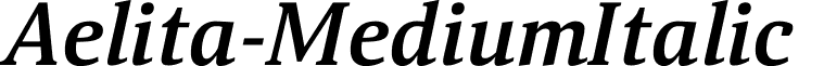 Aelita-MediumItalic & font - Aelita-MediumItalic.otf