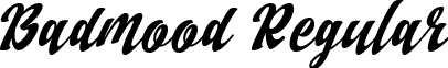 Badmood Regular font - Badmood.ttf