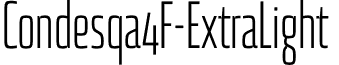 Condesqa4F-ExtraLight & font - Condesqa4F-ExtraLight.otf