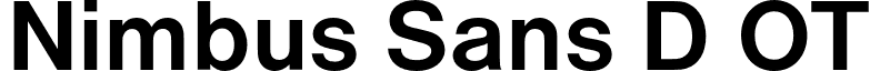 Nimbus Sans D OT font - NimbusSansDOT-Bold.otf