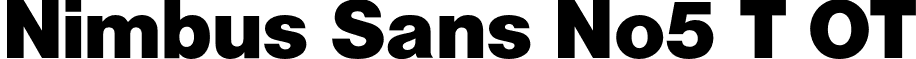 Nimbus Sans No5 T OT font - NimbusSansNo5TOT-Bold.otf