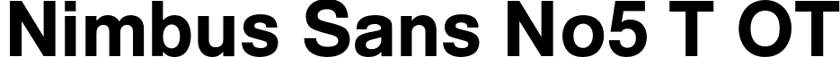 Nimbus Sans No5 T OT font - NimbusSansNo5TOT-Medium.otf