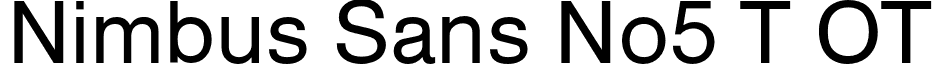 Nimbus Sans No5 T OT font - NimbusSansNo5TOT-Regular.otf