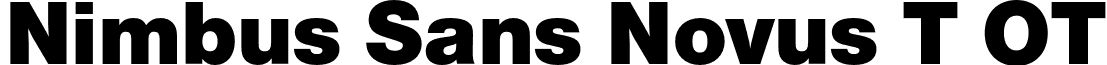 Nimbus Sans Novus T OT font - NimbusSansNovusTOT-Bla.otf