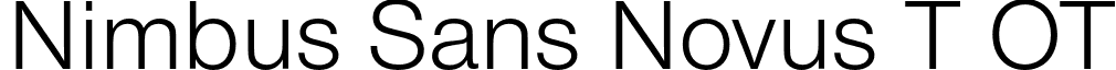 Nimbus Sans Novus T OT font - NimbusSansNovusTOT-Reg.otf