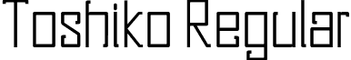 Toshiko Regular font - Toshiko-ExtraLight.otf