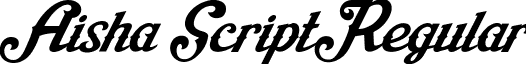 Aisha Script Regular font - Aisha Script.ttf