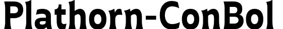 Plathorn-ConBol & font - Plathorn Condensed Bold (2).ttf