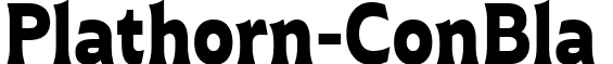 Plathorn-ConBla & font - Plathorn Condensed Black (2).ttf