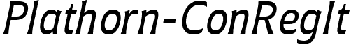 Plathorn-ConRegIt & font - Plathorn Condensed Italic (2).ttf