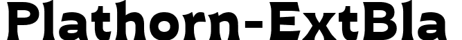 Plathorn-ExtBla & font - Plathorn Extended Black (2).ttf