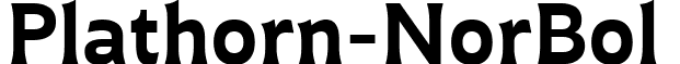 Plathorn-NorBol & font - Plathorn Bold (2).ttf