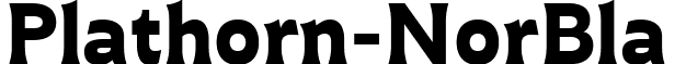 Plathorn-NorBla & font - Plathorn Black (2).ttf