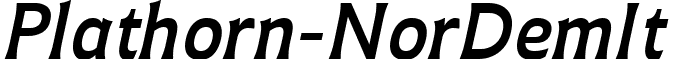 Plathorn-NorDemIt & font - Plathorn Demi Italic (2).ttf