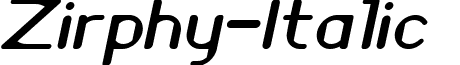Zirphy-Italic & font - Zirphy-Italic.ttf