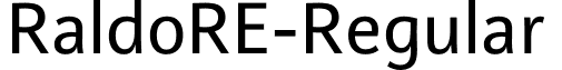 RaldoRE-Regular & font - RaldoRE-Regular.otf