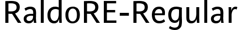 RaldoRE-Regular & font - RaldoRE-Regular.ttf