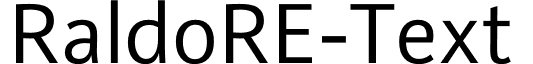 RaldoRE-Text & font - RaldoRE-Text.otf