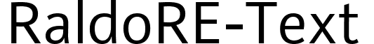 RaldoRE-Text & font - RaldoRE-Text.ttf