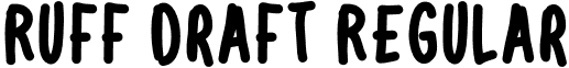 Ruff Draft Regular font - RuffDraft-Regular.otf