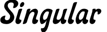 Singular & font - Singular.otf