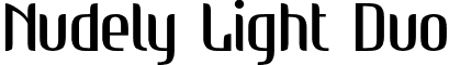 Nudely Light Duo font - Nudely-Light-Duo.otf