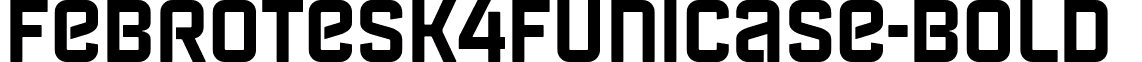 Febrotesk4FUnicase-Bold & font - Febrotesk 4F Unicase Bold.ttf