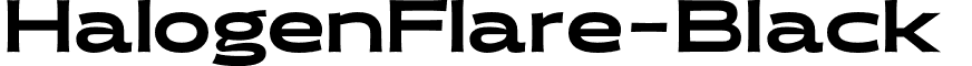 HalogenFlare-Black & font - HalogenFlare-Black.otf
