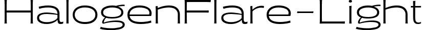 HalogenFlare-Light & font - HalogenFlare-Light.ttf