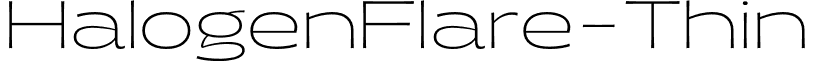 HalogenFlare-Thin & font - HalogenFlare-Thin.otf