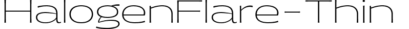 HalogenFlare-Thin & font - HalogenFlare-Thin.ttf