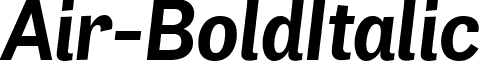 Air-BoldItalic & font - Air-BoldItalic.ttf
