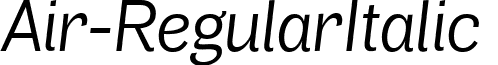 Air-RegularItalic & font - Air-RegularItalic.ttf
