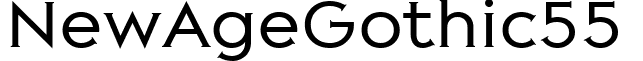 NewAgeGothic55 & font - New Age Gothic 55.ttf