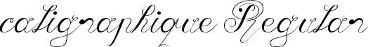 caligraphique Regular font - caligraphique_1_designious.ttf