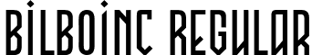 BilboINC Regular font - bilboinc.regular.otf