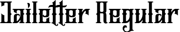 Jailetter Regular font - Jailetter.ttf