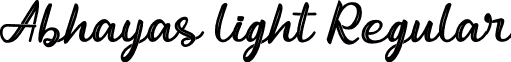 Abhayas light Regular font - Abhayas Light.ttf