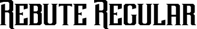 Rebute Regular font - rebute.ttf