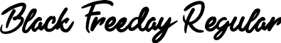Black Freeday Regular font - Black Freeday Script.otf