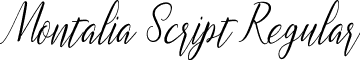 Montalia Script Regular font - montalia-script.ttf