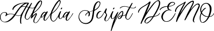 Athalia Script DEMO font - Athalia DEMO.ttf